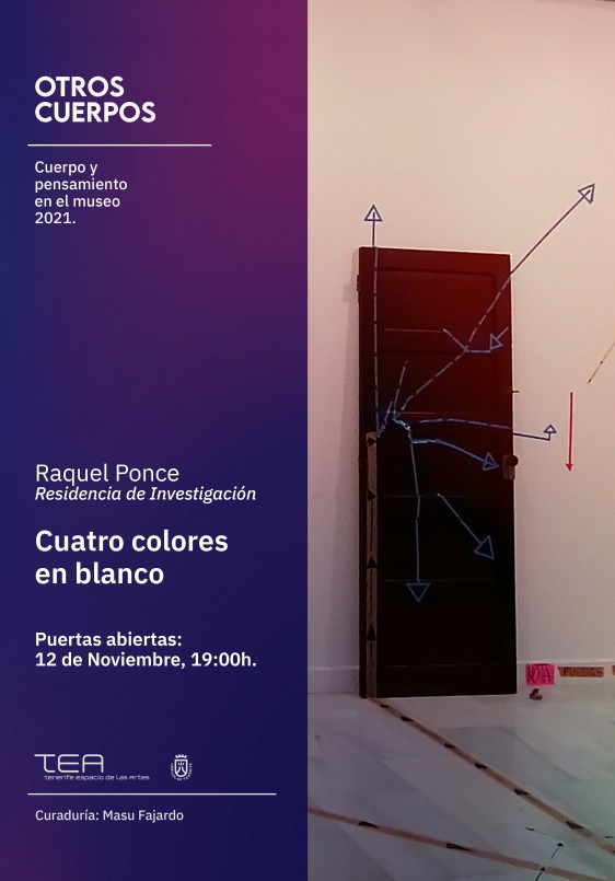 Cuatro colores en blanco