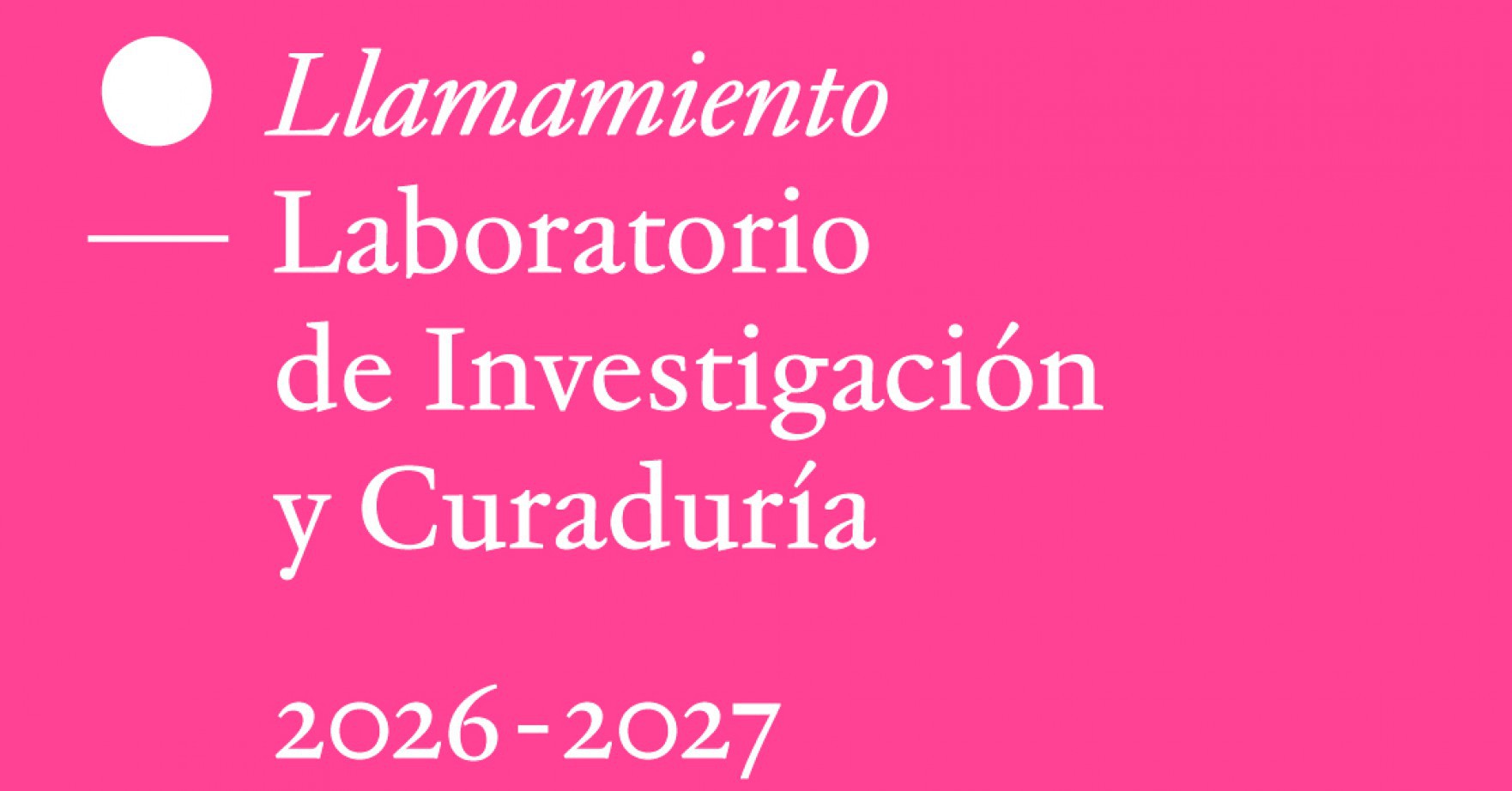 Convocatoria abierta para la segunda sesión del LIC