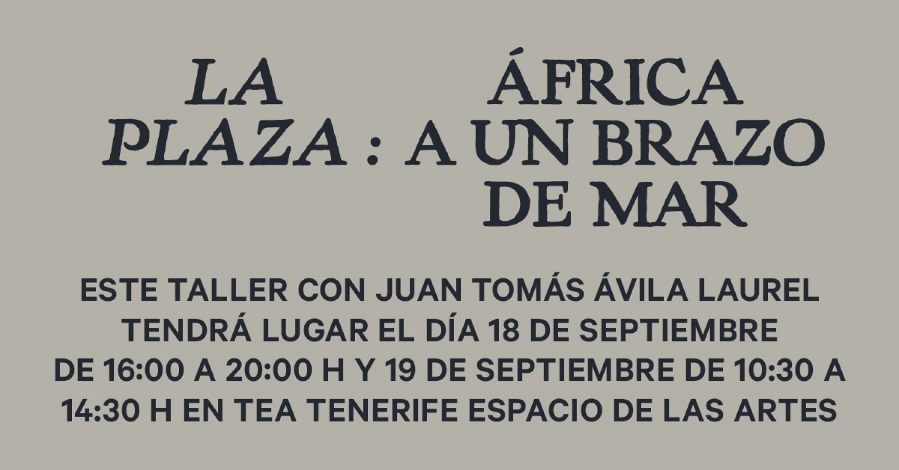 África a un brazo de mar