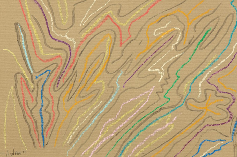 Etel Adnan. Arbres, 2019. Courtesy Galerie Lelong & Co.