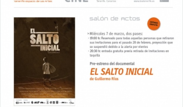 TEA Tenerife Espacio de las Artes acoge el preestreno del nuevo trabajo documental de Guillermo Ríos, 'El salto inicial'