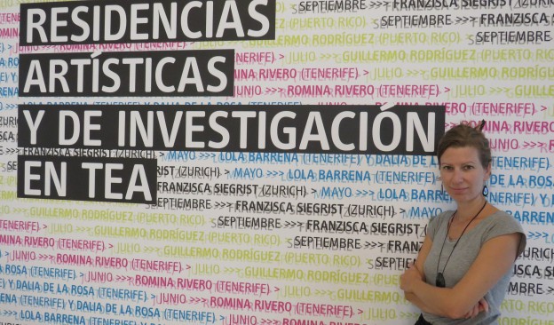 Franzisca Siegrist realiza durante este mes una residencia artística en TEA Tenerife Espacio de las Artes