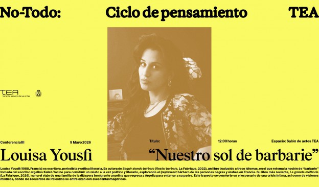 La escritora Louisa Yousfi imparte en el museo TEA la conferencia ‘Nuestro sol de barbarie’